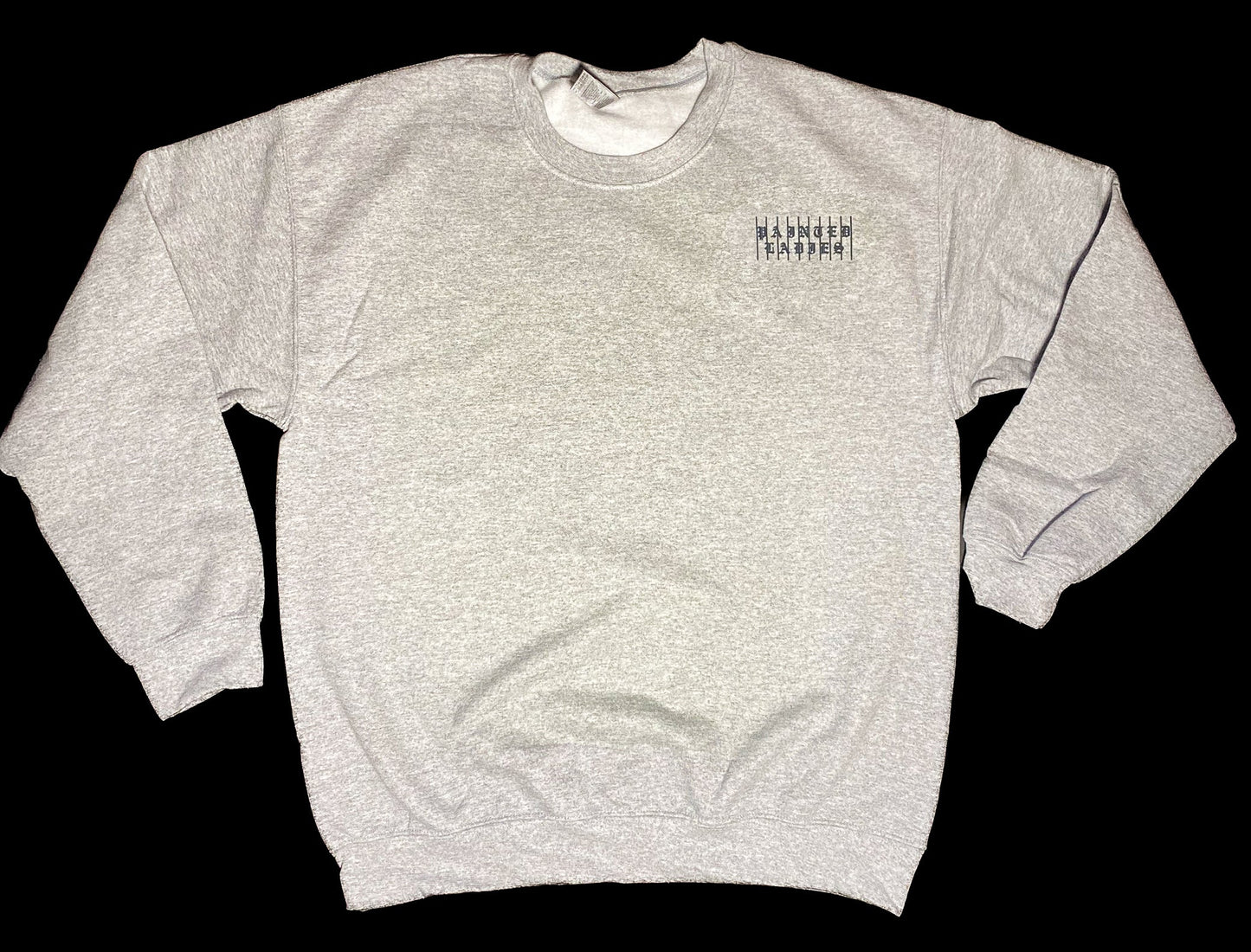 LOCKED UP PAINTED LADY XXXVII. crew neck sweatshirt HEATHER GREY