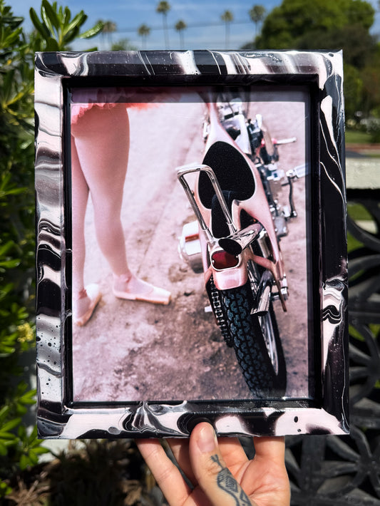 NEW! PAINTED LADY AMBER XXXX. 8X10 TRIPPY TRAY -10