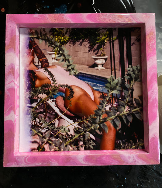 NEW <3 8x8 regular Square Trippy Tray Poolside Pink